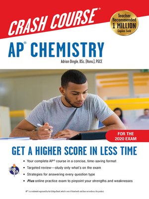 cover image of AP&#174; Chemistry Crash Course, For the 2020 Exam, Book + Online